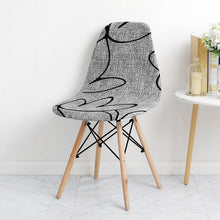 Load image into Gallery viewer, Dining Chair Cover Lounge Armless Chair Protector Stretchable Slipcovers for Dining Room Living Room Seat Cover For Shell Chair Washable Removable Armless Shell Chair Cover And Home Hotel Slipcover Seat Case
