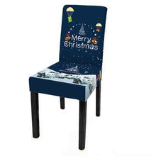 Load image into Gallery viewer, Dining Room Chair Protector Slipcovers Popular New Holiday Universal Size Christmas Printing Chair Cover Stretch Washable Detachable Seat Covers For Hotel Banquet Home Christmas Party
