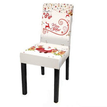 Load image into Gallery viewer, Dining Room Chair Protector Slipcovers Popular New Holiday Universal Size Christmas Printing Chair Cover Stretch Washable Detachable Seat Covers For Hotel Banquet Home Christmas Party

