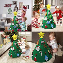 Load image into Gallery viewer, DIY 3D Felt Christmas Tree Upgraded Toddler Christmas Tree
