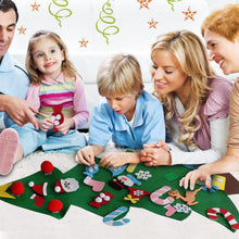 Load image into Gallery viewer, DIY Felt Christmas Tree Set with Ornaments
