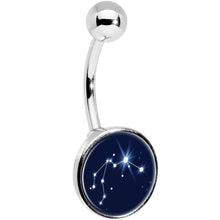 Load image into Gallery viewer, Zodiac Constellation Aquarius Belly Ring
