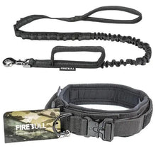 Load image into Gallery viewer, Dog Collar Leash Adjustable Military Nylon Rope Dog Collar Leash Set Adjustable Dog Collars for Medium Large Dogs Durable Pet Collar Nylon Big Dog Collar Training for Medium Large Dogs Accessories
