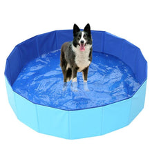 Load image into Gallery viewer, Dog Pool Foldable Dog Swimming Pool Pet Bath Swimming Tub Bathtub Pet Swimming Pool Collapsible Bathing Pool for Dogs Cats Kids Foldable Dog Pool PVC Pet Swimming Pool Dog Paddling Swimming Bathing Tub
