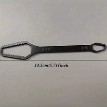 Load image into Gallery viewer, Double End Multifunctional Universal Wrench, 3-17mm Self-Tightening Lazy Wrench Repair Tools
