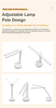 Load image into Gallery viewer, Double Lamp Cap Led Foldable Reading Lamp For Children's Mobile Phone Bracket Desk Study Light Free Shipping Bedroom Table Lamps Decorative Table Lamp Cute Study Lamps for Bedroom Décor
