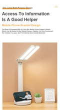 Load image into Gallery viewer, Double Lamp Cap Led Foldable Reading Lamp For Children's Mobile Phone Bracket Desk Study Light Free Shipping Bedroom Table Lamps Decorative Table Lamp Cute Study Lamps for Bedroom Décor
