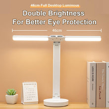 Load image into Gallery viewer, Double Lamp Cap Led Foldable Reading Lamp For Children's Mobile Phone Bracket Desk Study Light Free Shipping Bedroom Table Lamps Decorative Table Lamp Cute Study Lamps for Bedroom Décor
