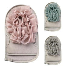 Load image into Gallery viewer, Double Sided 1PC Portable Scrub Bath Sponge For Shower Scrubber Body Cleaning Brush Elegant Gloves Shower Massage Towel Ball Bath Accessories

