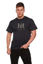 Load image into Gallery viewer, Dancing Skeletons Bamboo Viscose/Organic Cotton Short Sleeve Printed T-Shirt
