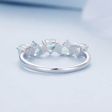 Load image into Gallery viewer, 925 Sterling Silver Ring with 4.5mm Pavé Set CZ, Size 7, for Women
