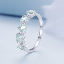 Load image into Gallery viewer, 925 Sterling Silver Ring with 4.5mm Pavé Set CZ, Size 7, for Women

