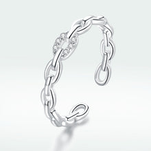 Load image into Gallery viewer, 925 Sterling Silver 0.3cm Width CZ Pavé Setting Rings
