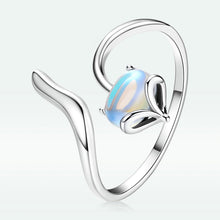 Load image into Gallery viewer, 925 Sterling Silver 0.8 Carat Genuine Moonstone Ring for Women
