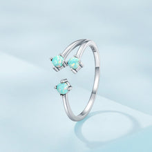Load image into Gallery viewer, 925 Sterling Silver Translucent Opal Ring for Women
