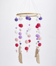 Load image into Gallery viewer, Dream Catcher Decoration Home Wind Chime Bed Bell Children's Girls Room Decor  Newborn Baby Bed Bell Dream Catcher String Pendant Kids Room Decoration Wooden Wind Chime Bed Bell Nursery Crib Bed Bell Baby Bedroom Ceiling Woven Beads Wind Chime
