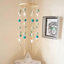 Load image into Gallery viewer, Dream Catcher Decoration Home Wind Chime Bed Bell Children's Girls Room Decor  Newborn Baby Bed Bell Dream Catcher String Pendant Kids Room Decoration Wooden Wind Chime Bed Bell Nursery Crib Bed Bell Baby Bedroom Ceiling Woven Beads Wind Chime
