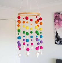 Load image into Gallery viewer, Dream Catcher Decoration Home Wind Chime Bed Bell Children's Girls Room Decor  Newborn Baby Bed Bell Dream Catcher String Pendant Kids Room Decoration Wooden Wind Chime Bed Bell Nursery Crib Bed Bell Baby Bedroom Ceiling Woven Beads Wind Chime
