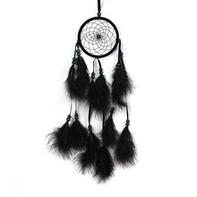 Load image into Gallery viewer, Dream Catcher Wall Decor with White Feathers Indian Style Dream-catcher Moon Handmade Wind Chimes Wall Ornament Girls Room Decoration Feather Dream Catcher For Kids Women Wedding Bohemian Wall Decor
