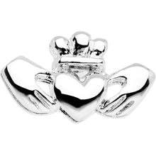Load image into Gallery viewer, 16G 1/4 Silver Tone Sacred Heart Tragus Cartilage Earring
