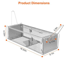 Load image into Gallery viewer, Dual Door Rat Trap Cage Humane with 2 Detachable U Shape Rod
