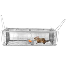 Load image into Gallery viewer, Dual Door Rat Trap Cage Humane with 2 Detachable U Shape Rod
