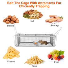 Load image into Gallery viewer, Dual Door Rat Trap Cage Humane with 2 Detachable U Shape Rod
