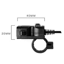 Load image into Gallery viewer, Dual USB Port 9-24V Waterproof Motorbike Motorcycle Handlebar Charger Adapter
