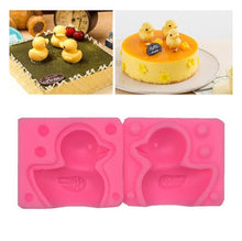 Load image into Gallery viewer, Duck Shaped Silicone Mold Fondue Cake Decorating Tool Candy Cookie Chocolate Mold Kitchen Baking Tool 3D Duck Silicone Mold Rubber Duck Silicone Mold
