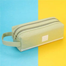 Load image into Gallery viewer, Durable Simple Large Capacity School Stationery Double Layer Case  Students Unique Design High Quality Office Handbag Pencil Case
