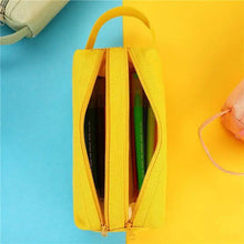 Load image into Gallery viewer, Durable Simple Large Capacity School Stationery Double Layer Case  Students Unique Design High Quality Office Handbag Pencil Case
