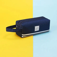 Load image into Gallery viewer, Durable Simple Large Capacity School Stationery Double Layer Case  Students Unique Design High Quality Office Handbag Pencil Case
