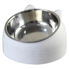 Load image into Gallery viewer, Durable Stainless Steel Cat Small Pet Bowl Easy Clean Cute Cat Feeding Bowls Drinking Water Feeder Tilt Dish For Pets
