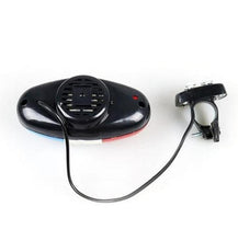 Load image into Gallery viewer, Durable Waterproof Multifunction Cycle Lamp 4 Loud Siren Sound Trumpet Police 6 LED Light Electronic Siren Bike Bell Battery Bike Bicycle Police Strobe Blue Red Bicycle Safety Light Loud Siren Sound Cycling Horn Bells
