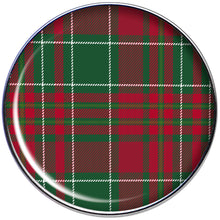 Load image into Gallery viewer, 16G 1/4 Christmas Red Green Plaid Tragus Cartilage Earring
