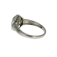 Load image into Gallery viewer, .60ct Emerald Diamond Ring 10KT White Gold
