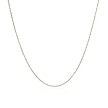 Load image into Gallery viewer, 14k White Gold Diamond Cut Round Wheat Chain 0.6mm
