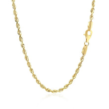 Load image into Gallery viewer, 2.75mm 10k Yellow Gold Solid Diamond Cut Rope Chain
