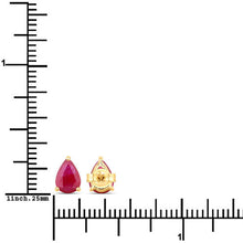 Load image into Gallery viewer, 1.60 Carat Genuine Ruby 10K Yellow Gold Earrings
