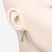 Load image into Gallery viewer, 3.40 Carat Genuine Peridot .925 Sterling Silver Earrings
