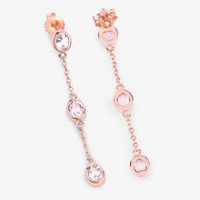 Load image into Gallery viewer, 1.62 Carat Genuine Morganite .925 Sterling Silver Earrings
