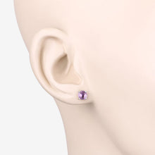 Load image into Gallery viewer, 1.30 Carat Genuine Pink Sapphire 10K White Gold Earrings
