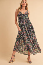 Load image into Gallery viewer, Printed V-Neck Frill Tiered Cami Comfortable Dress For Women – Playful, Feminine &amp; Fun for Summer Days
