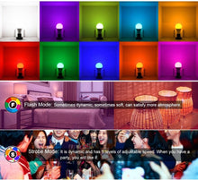 Load image into Gallery viewer, E27 RGB Led Bulb 5W 10W 15W Dimmable 16 Color Changing Magic Bulb GU10 8W AC 220V 110V RGB White IR Remote Control Night Light LED Light Bulb, Color Changing Light Bulb with Remote
