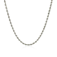 Load image into Gallery viewer, 2.25mm 14k White Gold Solid Diamond Cut Rope Chain
