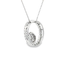 Load image into Gallery viewer, .50ct Diamond Circle of Love Pendant 14KT White Gold
