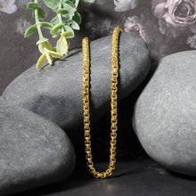 Load image into Gallery viewer, 3.4mm 14k Yellow Gold Round Box Chain
