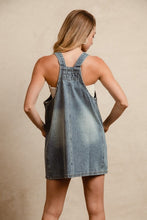 Load image into Gallery viewer, Washed Adjustable Strap Denim Overall Dress For Women – Trendy and Versatile Adjustable Strap Denim Overall Dress for a Chic Casual Look
