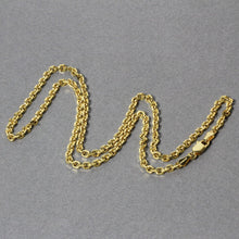 Load image into Gallery viewer, 3.1mm 14k Yellow Gold Diamond Cut Cable Link Chain
