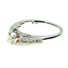 Load image into Gallery viewer, .50ct Diamond Eng Only 14KT White Gold
